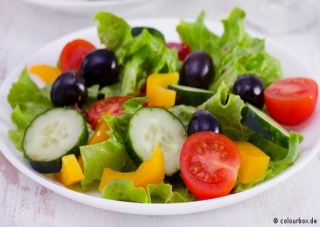 A plate of salad